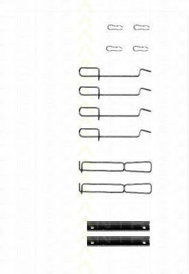 Комплектующие, колодки дискового тормоза TRISCAN 8105 251594
