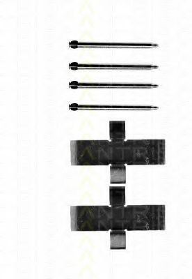 Комплектующие, колодки дискового тормоза TRISCAN 8105 291260