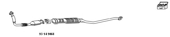 Компл. для дооборудов., катализатор/сажев.фильтр (комбисист. HJS 93 14 9068