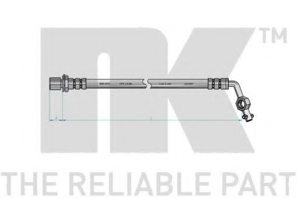 Тормозной шланг NK 854527