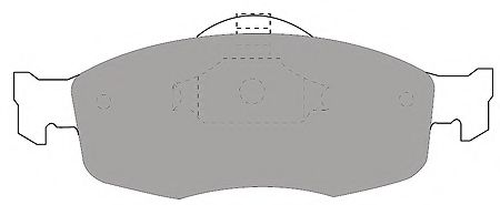 Комплект тормозных колодок, дисковый тормоз MAPCO 6368