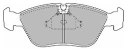 Комплект тормозных колодок, дисковый тормоз MAPCO 180934