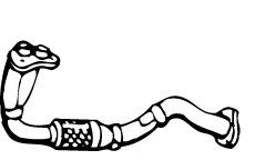 Труба выхлопного газа FONOS 02970