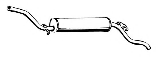 Глушитель выхлопных газов конечный MEFEX 1602