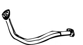 Труба выхлопного газа MTA 400321