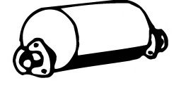 Средний глушитель выхлопных газов ROSI 04211