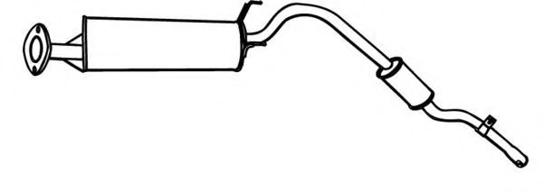 Глушитель выхлопных газов конечный FONOS 614605