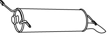 Глушитель выхлопных газов конечный FONOS 613131