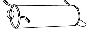 Глушитель выхлопных газов конечный FONOS 613134