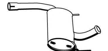 Средний глушитель выхлопных газов FONOS 611273