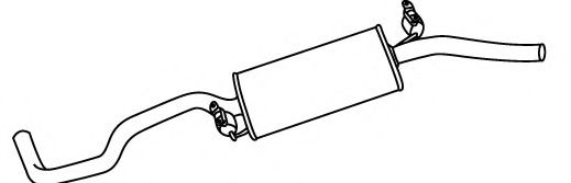 Глушитель выхлопных газов конечный FONOS 610386