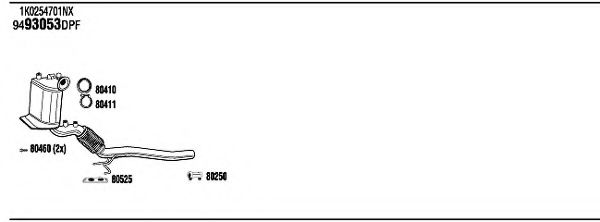 Система выпуска ОГ FONOS ADH24495A