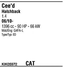 Система выпуска ОГ FONOS KIK05972