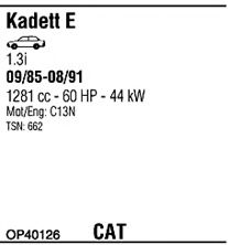 Система выпуска ОГ FONOS OP40126