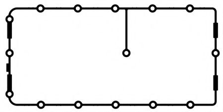 Прокладка, крышка головки цилиндра AJUSA 11129000