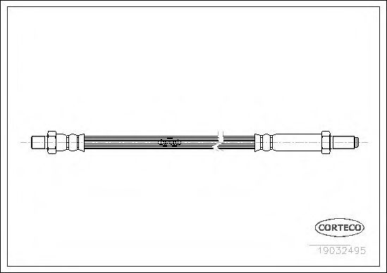 Тормозной шланг CORTECO 19032495