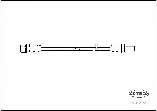 Тормозной шланг CORTECO 19018787