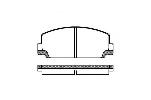 Комплект тормозных колодок, дисковый тормоз REMSA 0075.10