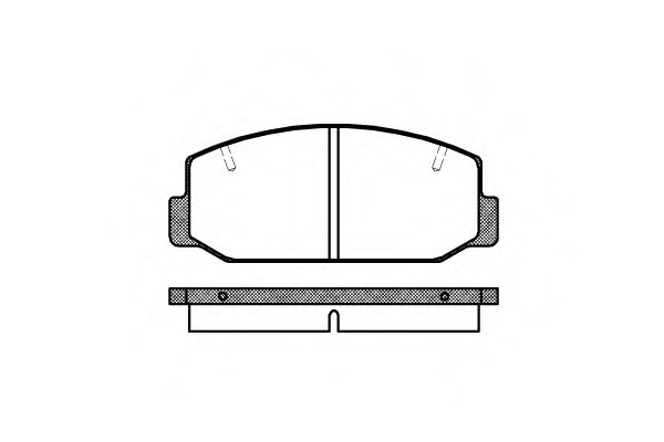Комплект тормозных колодок, дисковый тормоз REMSA 20599