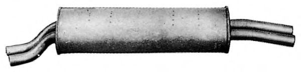 Глушитель выхлопных газов конечный TESH 230071