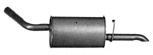 Глушитель выхлопных газов конечный TESH 220073