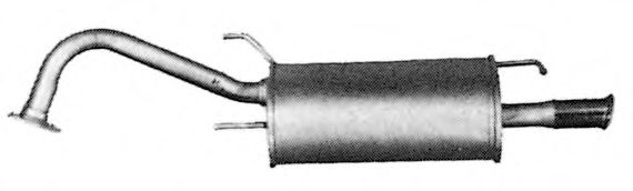Глушитель выхлопных газов конечный IMASAF 40.41.07