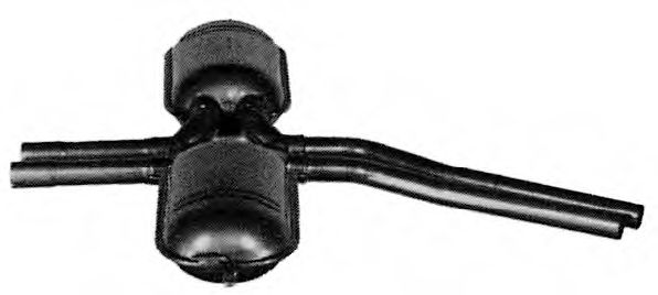 Средний глушитель выхлопных газов IMASAF ME.76.06