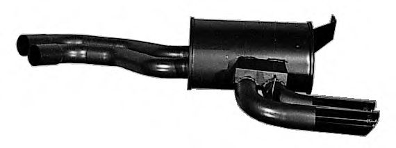 Глушитель выхлопных газов конечный TESH 220193