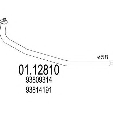 Труба выхлопного газа TIMAX 120330