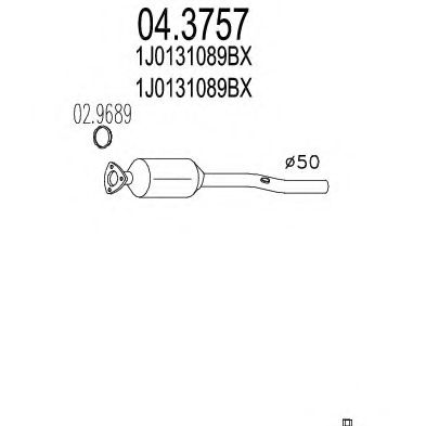 Катализатор MTS 04.3757