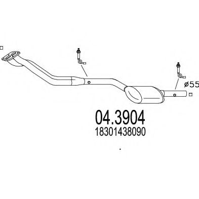 Катализатор MTS 04.3904