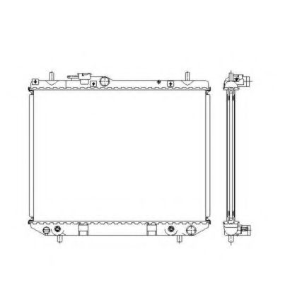 Радиатор, охлаждение двигателя NRF 53537