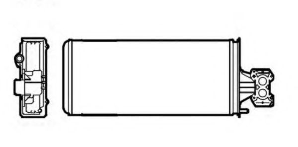 Теплообменник, отопление салона NRF 53625