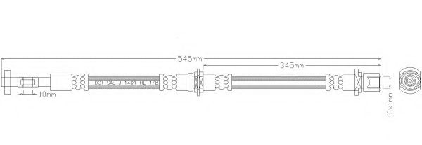 Тормозной шланг REMKAFLEX 3090