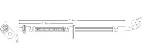 Тормозной шланг REMKAFLEX 3106