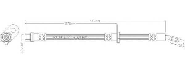 Тормозной шланг REMKAFLEX 3137
