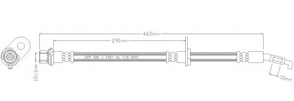 Тормозной шланг REMKAFLEX 3152