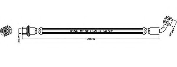 Тормозной шланг REMKAFLEX 3442
