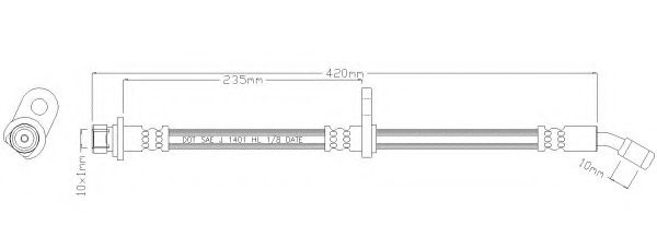 Тормозной шланг REMKAFLEX 3543