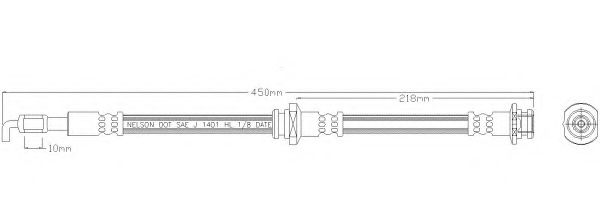 Тормозной шланг REMKAFLEX 3619