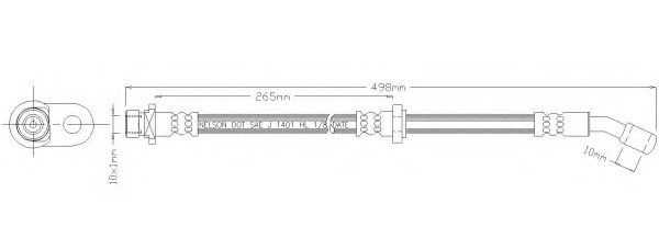 Тормозной шланг REMKAFLEX 4394