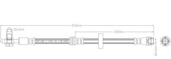 Тормозной шланг REMKAFLEX 4900