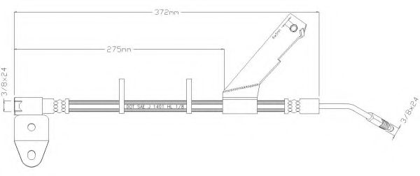Тормозной шланг REMKAFLEX 4945