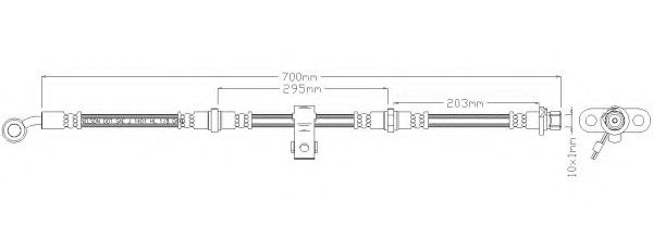 Тормозной шланг REMKAFLEX 5169