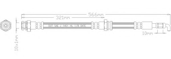 Тормозной шланг REMKAFLEX 5757