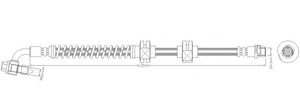 Тормозной шланг REMKAFLEX 7094