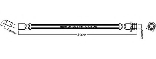 Тормозной шланг REMKAFLEX 7280