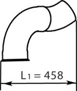 Труба выхлопного газа DINEX 21778