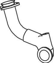 Труба выхлопного газа DINEX 66122