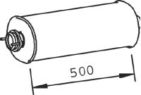 Средний глушитель выхлопных газов DINEX 36314